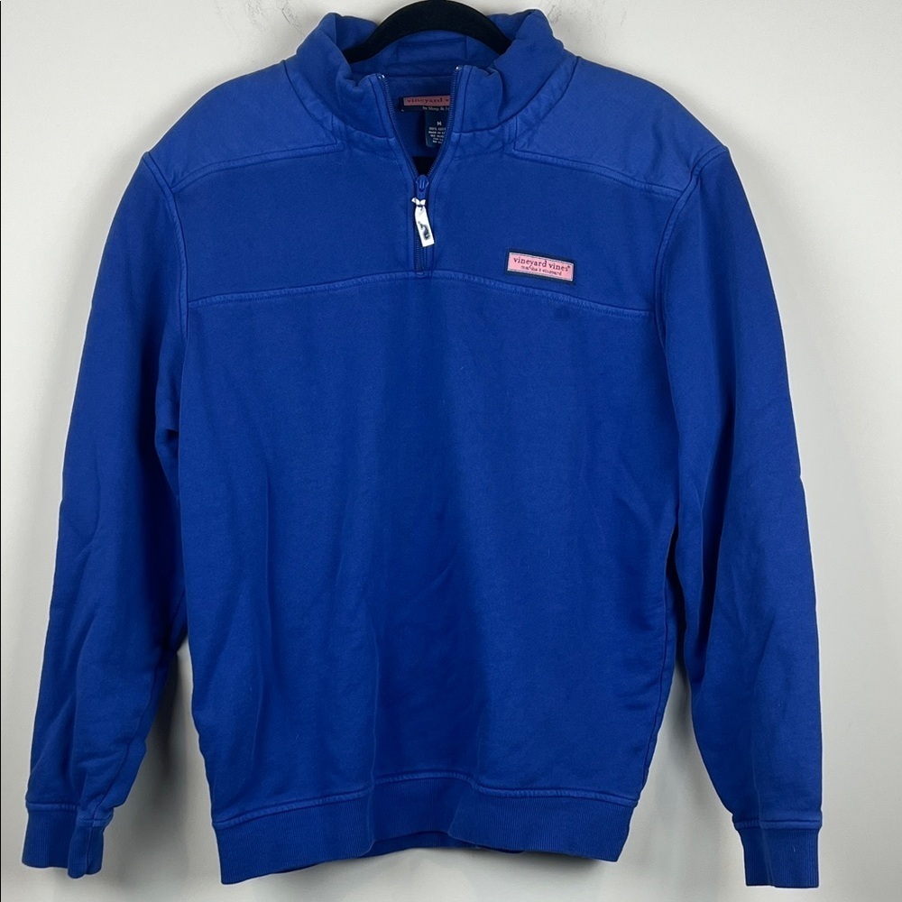 Vineyard Vines Men's Medium Royal Blue Zip-Up Pullover Quarter Zip
